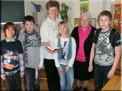 Besuch von Sr. Rosemarie und Sr. Eleonore